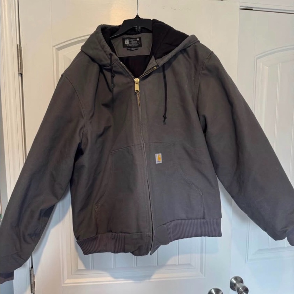 Carhartt Men’s Gray Hooded Jacket